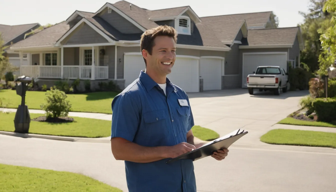 Provider and homeowner talking over a septic estimate in the Moody area